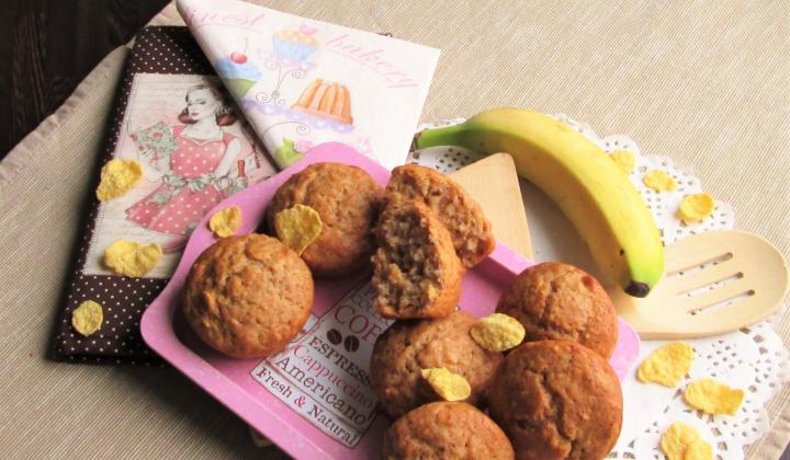 Jak upéct cornflakes muffiny s banánem | recept Jak upéct cornflakes muffiny s banánem | recept