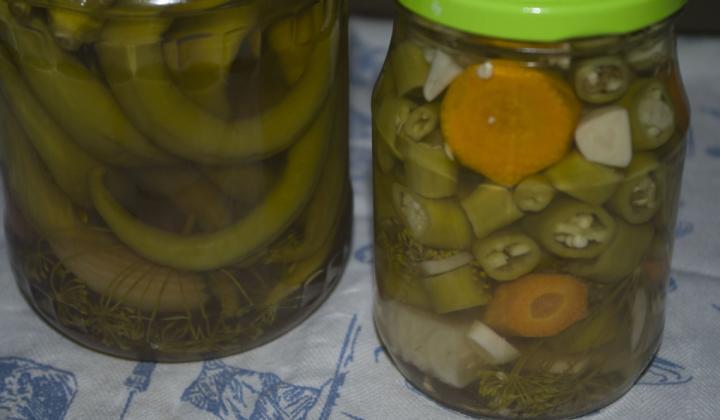 Jak na chilli papričky v česnekovém nálevu | recept Jak na chilli papričky v česnekovém nálevu | recept