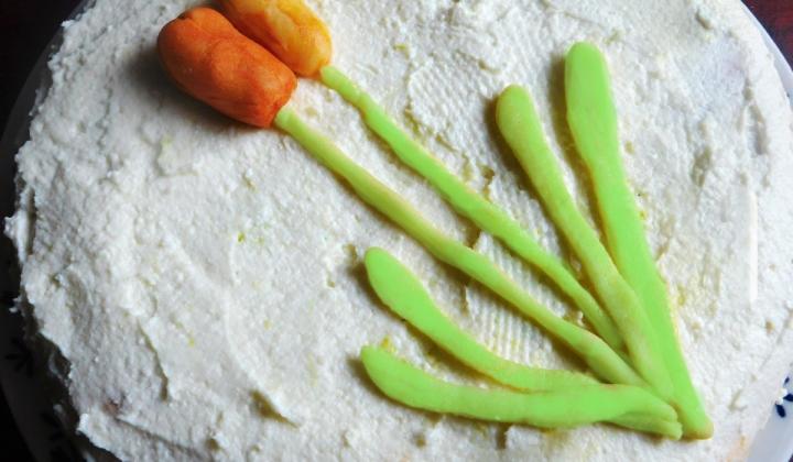 Jak upéct jarní dort s tulipány | recept