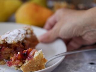 Jak upéct rebarborový sypaný koláč s ovesnými vločkami | recept Jak upéct rebarborový sypaný koláč s ovesnými vločkami | recept