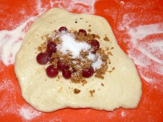 Jak udělat rybízovou buchtu | recept Protože je rybíz kyselý a hodně šťavnatý, je dobré do náplně přidat přísadu, která bude šťávu zachycovat a kyselost mírnit. Vhodný je strouhaný perník. Jestliže nemáme perník na strouhání, můžeme použít rozstrouhané rumové perníčky, které jsme pro tyto účely nechali úmyslně zatvrdnout (je dobré mít je v zásobě, nepodléhají zkáze).